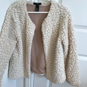 H&M Beige Textured Jacket
